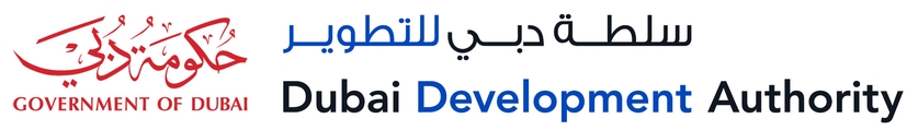 Dubai Development Authority logo in transparent background